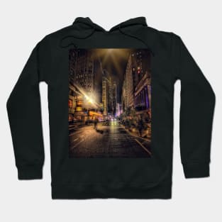 Manhattan at Night, Garment District, New York City Hoodie